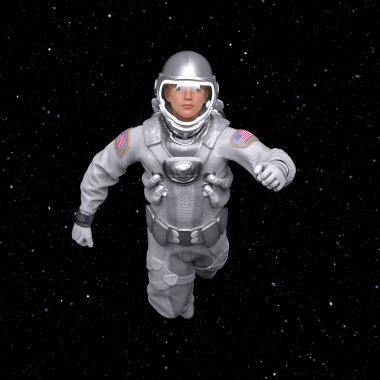 3D rendering of an astronaut