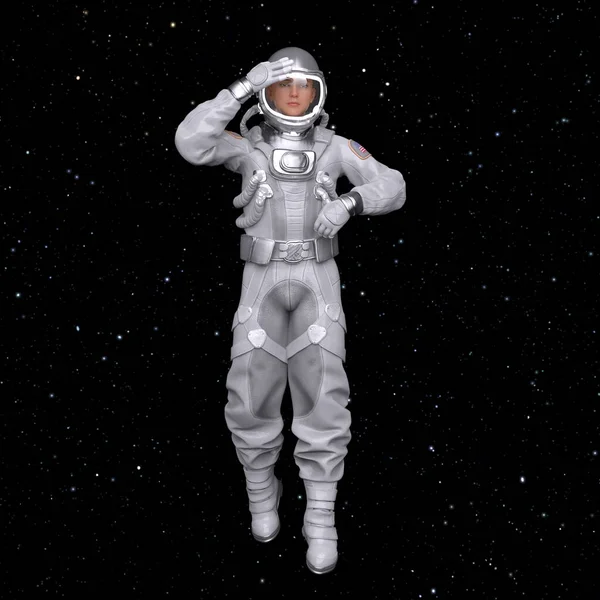 Rendering Astronaut — Stock Photo, Image