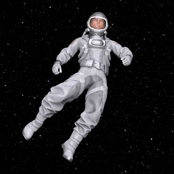 Rendering Astronaut — Stockfoto