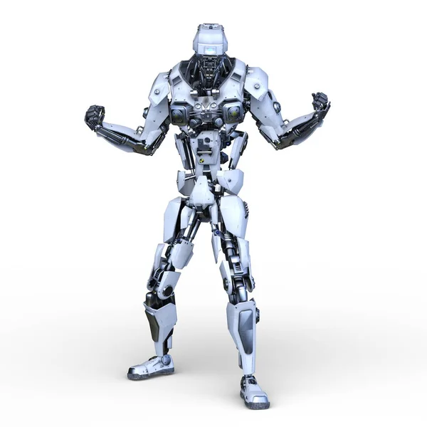 Rendering Battle Robot — Stock Photo, Image