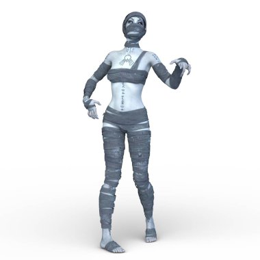 Üç boyutlu mumya kadın tasviri