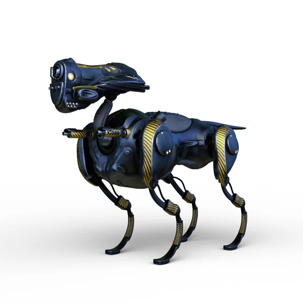 Rendering Robot Dog — Stockfoto
