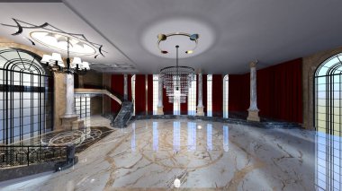 Sarayın 3D görüntüsü