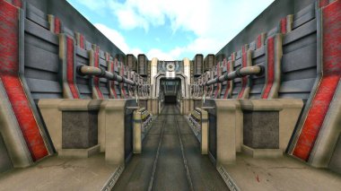 Çatı aralığının 3B görüntülemesi