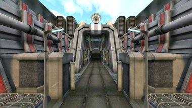 Çatı aralığının 3B görüntülemesi