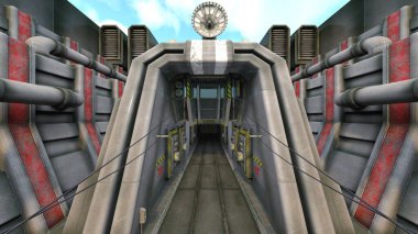 Çatı aralığının 3B görüntülemesi