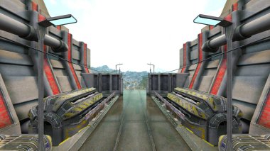 Çatı aralığının 3B görüntülemesi