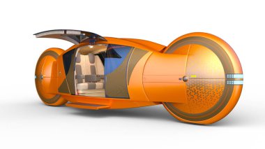 3D rendering of an automatic car