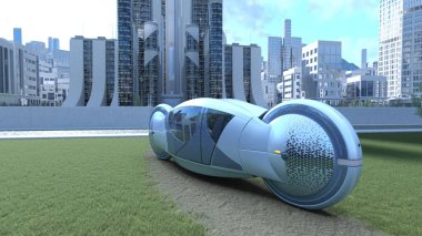 3D rendering of an automatic car