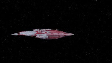 Bir uzay gemisinin 3d görüntülemesi