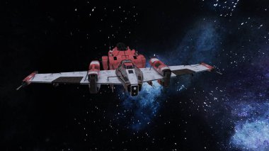 Bir uzay gemisinin 3d görüntülemesi