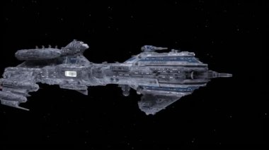 Bir uzay gemisinin 3d görüntülemesi