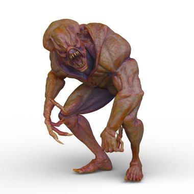 Bir canavarın 3D canlandırması