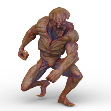 Bir canavarın 3D canlandırması