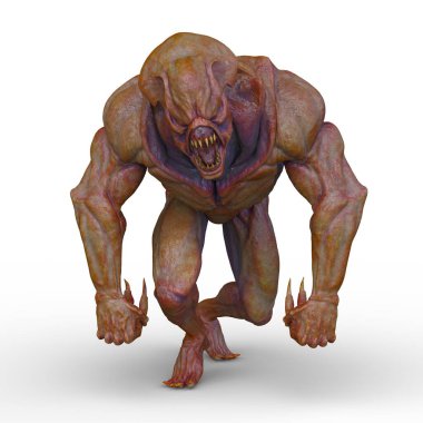 Bir canavarın 3D canlandırması
