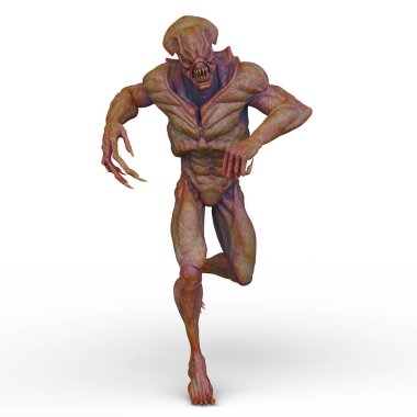 Bir canavarın 3D canlandırması