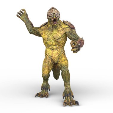 Bir canavarın 3D canlandırması