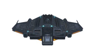 Bir uzay gemisinin 3d görüntülemesi