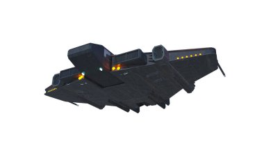 Bir uzay gemisinin 3d görüntülemesi