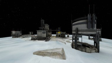 Gezegen keşif üssünün 3D görüntülemesi