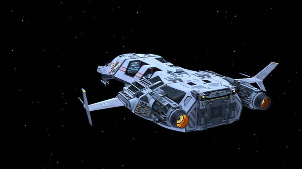 3D рендеринг космического корабля