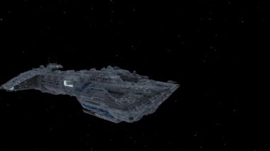 Bir uzay gemisinin 3d görüntülemesi