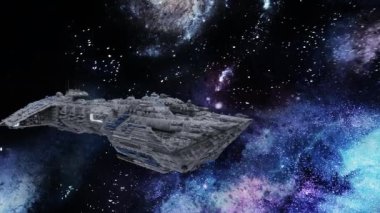 Bir uzay gemisinin 3d görüntülemesi