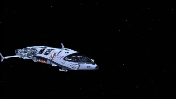 Rendering Spaceship — Stock Video