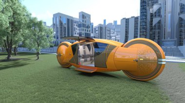 3D rendering of an automatic car