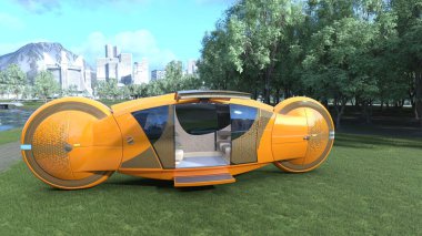 3D rendering of an automatic car