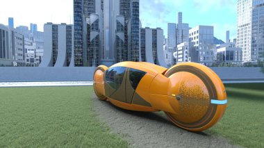 3D rendering of an automatic car