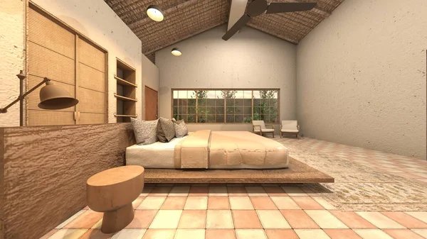 Rendering Bedroom — Stock Photo, Image