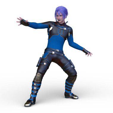 Bir siber adamın 3 boyutlu canlandırması