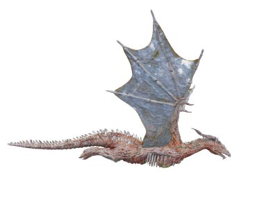 3D rendering of a pterosaur