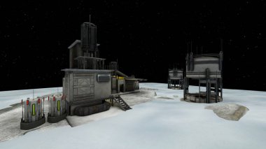 Gezegen keşif üssünün 3D görüntülemesi