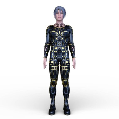 Bir siber adamın 3 boyutlu canlandırması