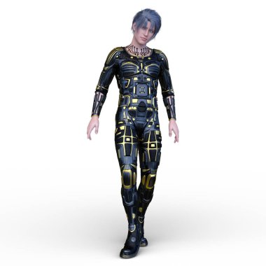 Bir siber adamın 3 boyutlu canlandırması