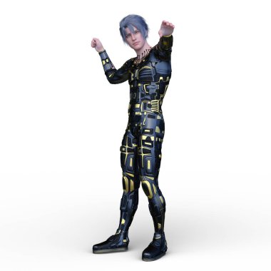 Bir siber adamın 3 boyutlu canlandırması