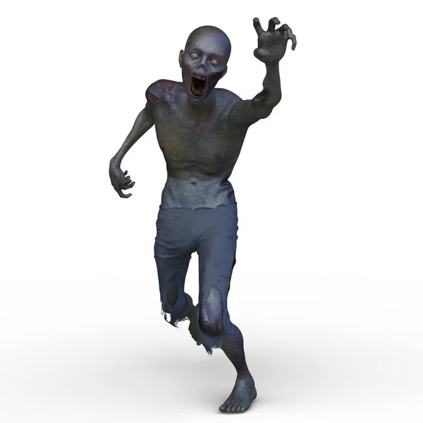 Rendering Male Zombie — 图库照片