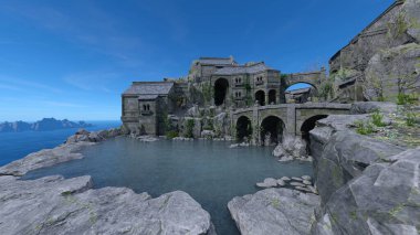 Zirvede sarayın 3 boyutlu canlandırması