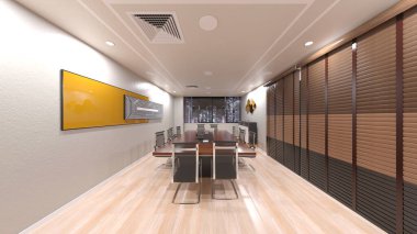 Konferans odasının 3D görüntülemesi