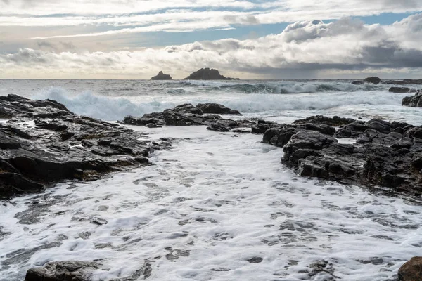 Papok Öböl Közelében Cape Cornwall Anglia Tengeri Cornish — Stock Fotó