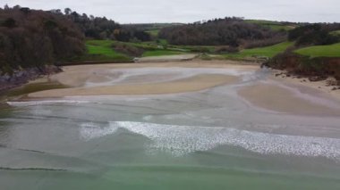 Porthluney plajı Cornwall İngiltere seerhays yakınlarındaki İngiltere 
