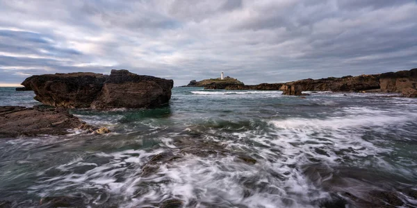 Godrevy Faro Cornwall England — Foto de Stock