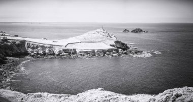 cape cornwall in infrared cornwall uk 