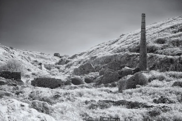 Old Tin Mines Kenidjack Cornwall Kernow — Foto Stock