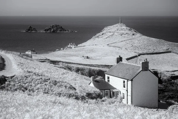 Cape Cornwall Infrared Cornwall — 스톡 사진