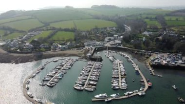 Mylor Harbour Cornwall İngiltere Hava Aracı 