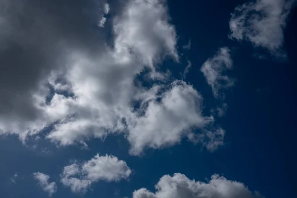 Blue Sky Clouds Dark Moody — Stock Photo, Image