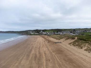 Woolacombe Sahili Havacılık Devon İngiltere 